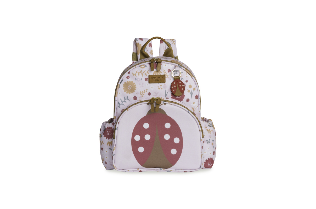 mochila kids mariquita rosa