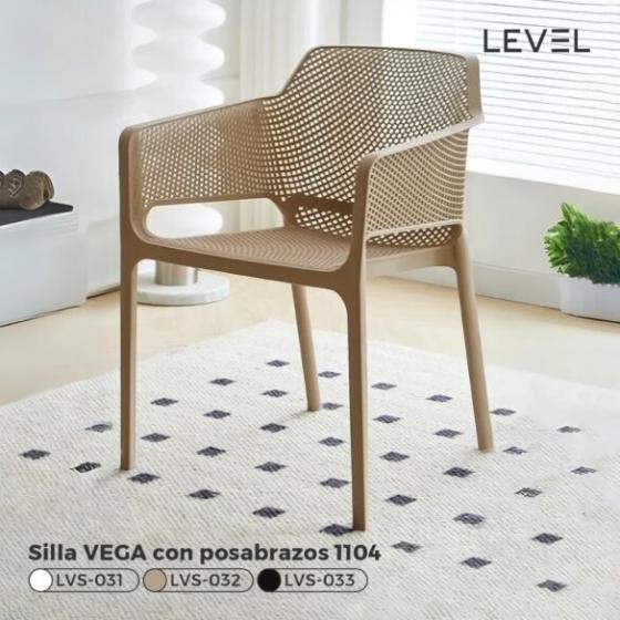 Silla Vega con posa brazo level 1104