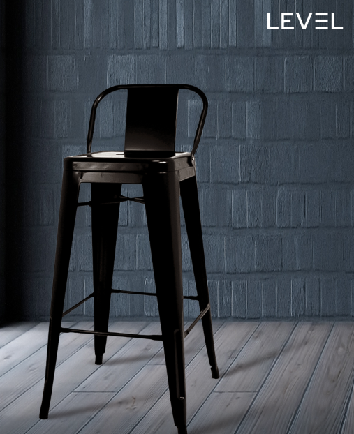 BUTACA TOLIX LEVEL CON ASIENTO DE MADERA