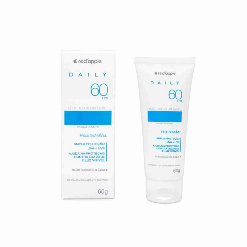 PROTECTOR SOLAR FACIAL 60 FPS PIEL SENSIBLE - RED APPLE