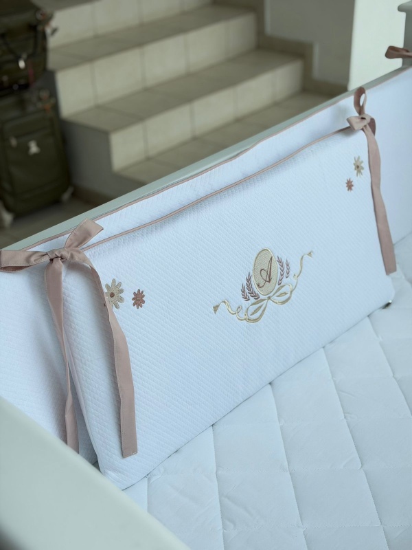 chichonera cuna matelase blanco