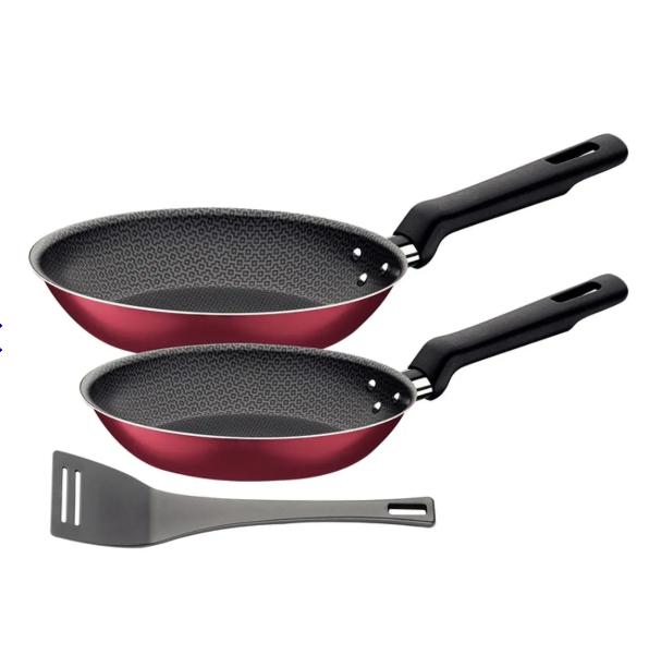 Juego de Sartenes Tramontina Loreto Bordó 3 Piezas