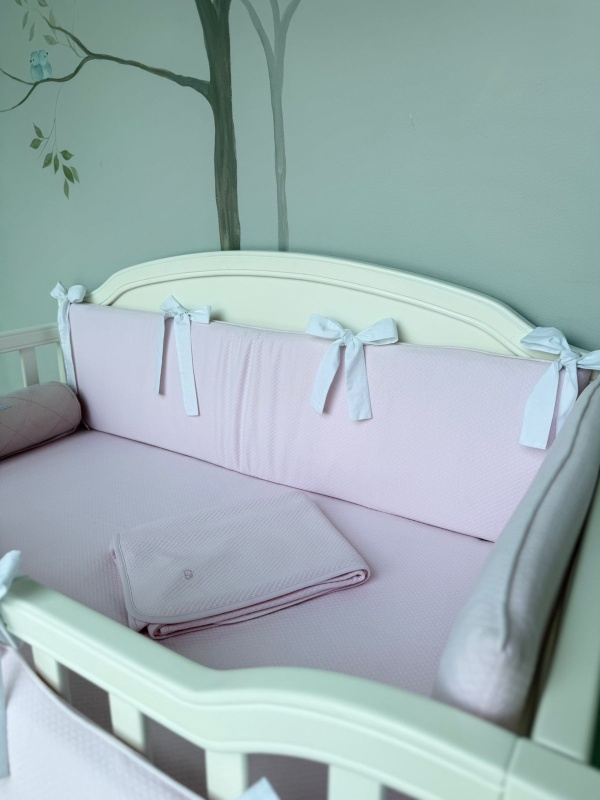 chichonera cuna matelase rosa