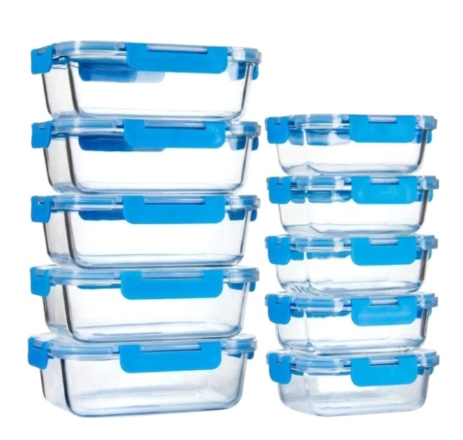 SET DE RECIPIENTES HERMETICOS CROIX CRC-017 10 piezas