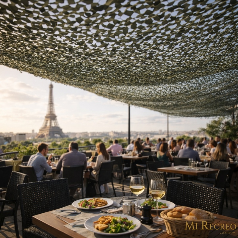 RED CAMUFLAJE MEDIASOMBRA  VERDE  4X4