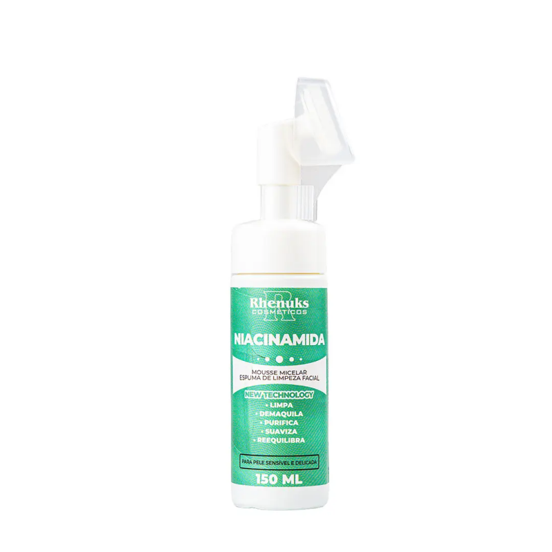 JABÓN FACIAL MOUSSE MICELAR NIACINAMIDA PARA PIELES SENSIBLES - RHENUKS