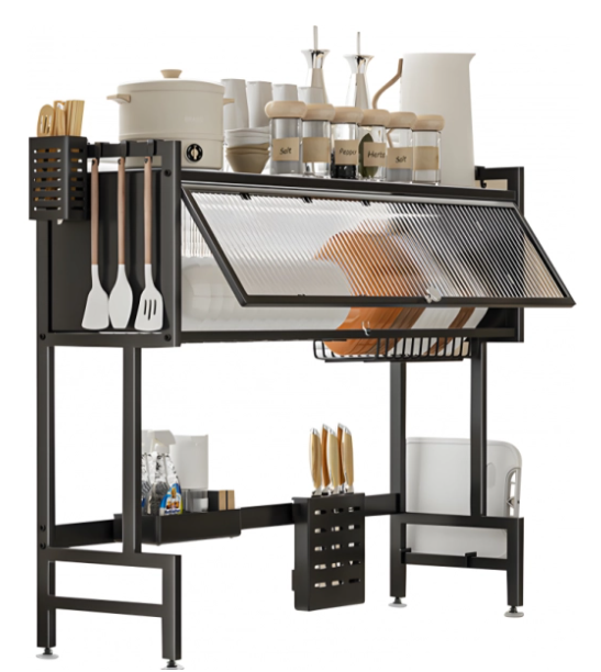 ESCURRIDOR DE VAJILLA DECOTEAM 85x28x80cm BLANCO  DCE-028