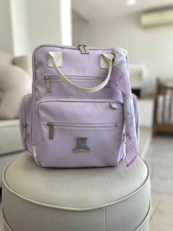 mochila urban baby cuna lavanda