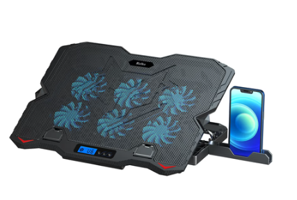 Soporte para Notebook Kolke con 6 ventiladores + soporte de celular KVC-770