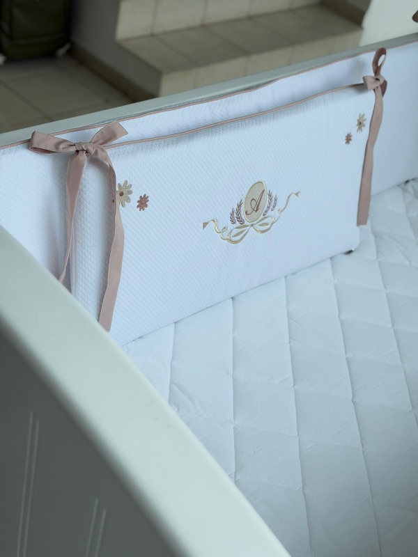 chichonera cuna matelase blanco