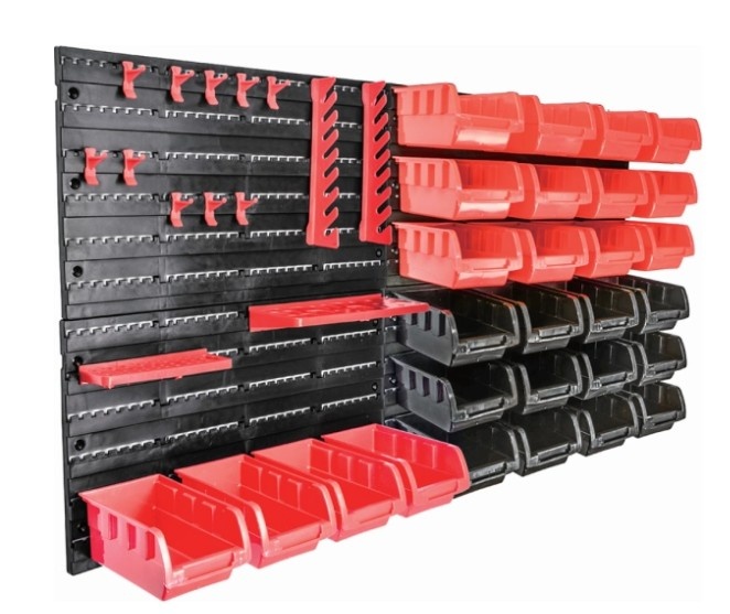 PANEL ORGANIZADOR DE HERRAMIENTAS NAPPO DE PARED NHC-113 46 piezas