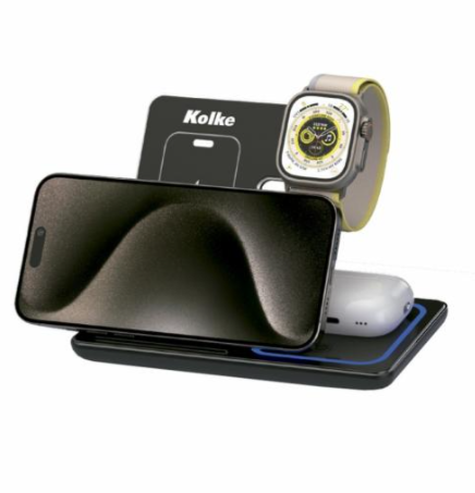 CARGADOR INALAMBRICO KOLKE 3 EN 1 KCR-5662