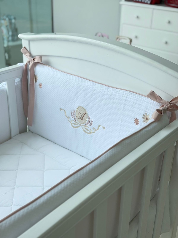 chichonera cuna matelase blanco