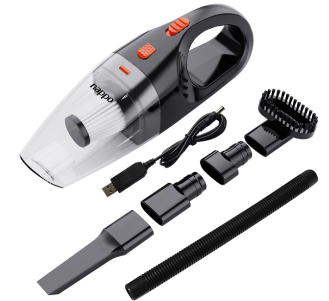 ASPIRADORA DE MANO NAPPO INALÁMBRICA WET & DRY PARA AUTO NLAU-313