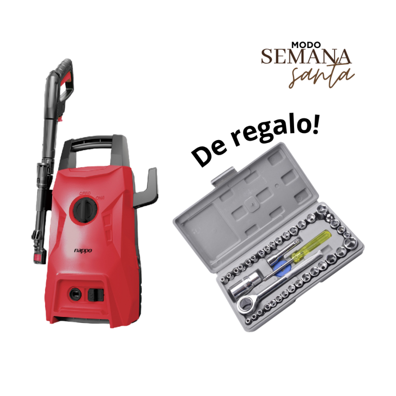 Hidrolavadora alta presión Nappo + Regalo