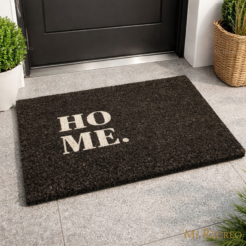 ALFOMBRA COCO NEGRO HOME 60X90CM
