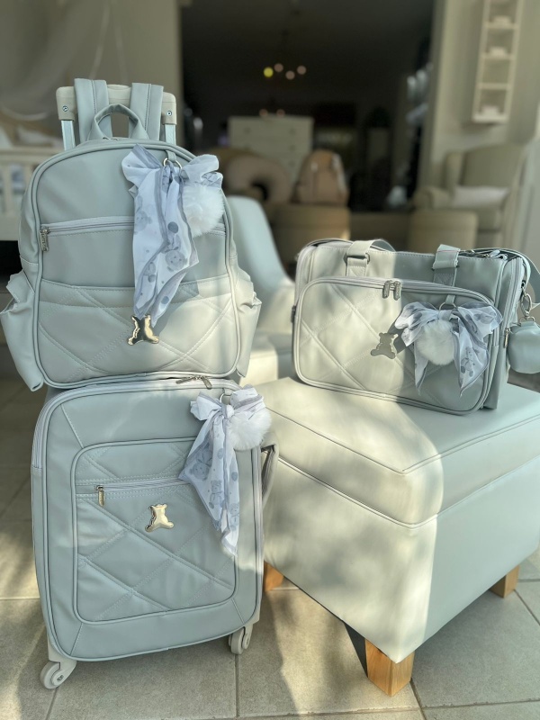 carry on urso cuna cinza