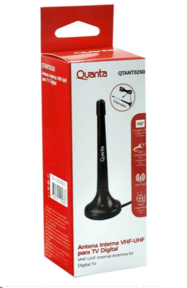 Antena interna Quanta para tv digital QTANT0260