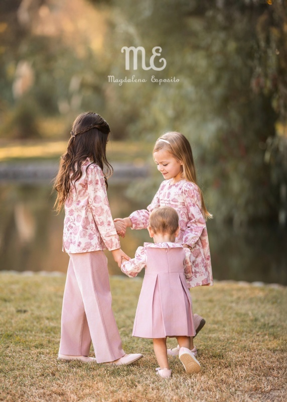 vestido de poplin de algodon estampado roses are roses