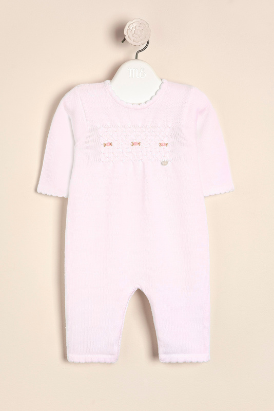 enterito de alg tejido smockee lucile rosa