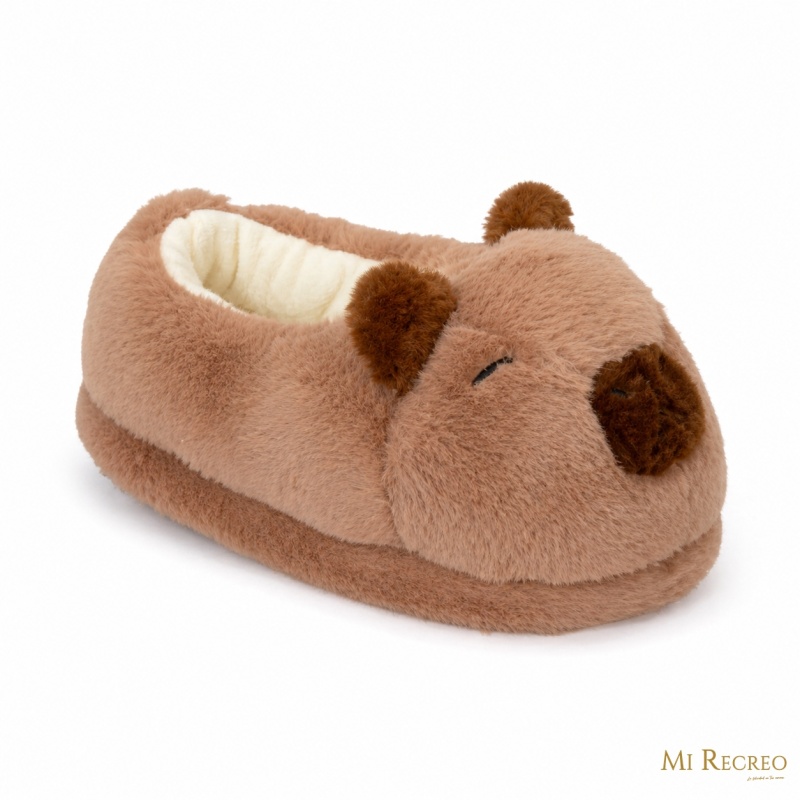 PANTUFLAS CAPIBARA CÁLIDAS Y SUAVES