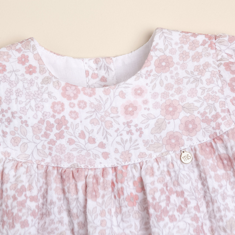 vestido de gasa doble de algodon liberty loletta