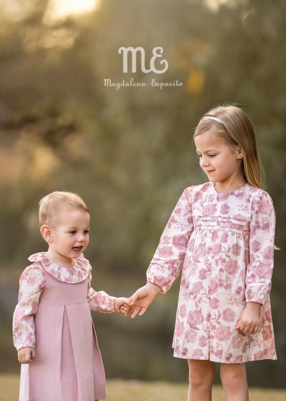 vestido de poplin de algodon estampado roses are roses