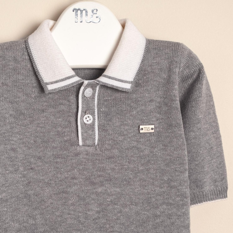 conjunto de sweater comb bowie gris