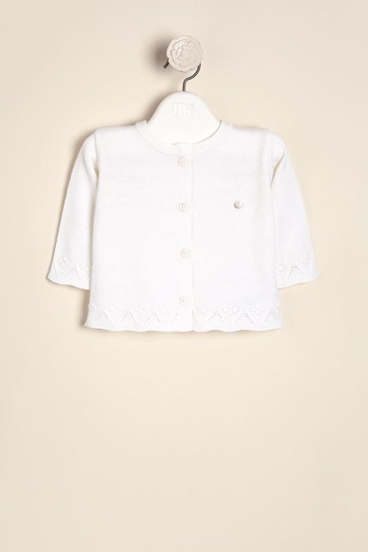 saco con onditas y flor de motitas central chiara bl