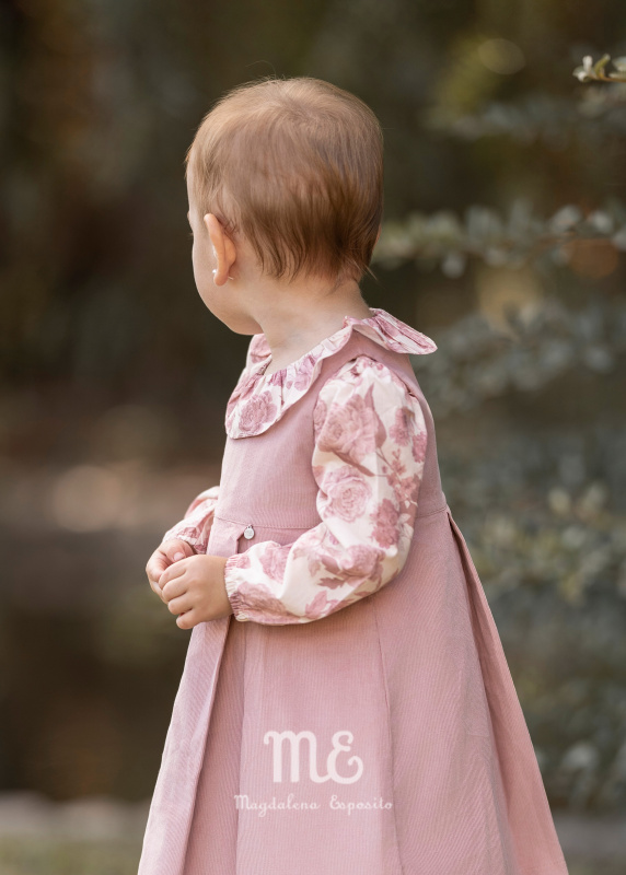 jumper de corderoy de algodon forrado jazmin rosa