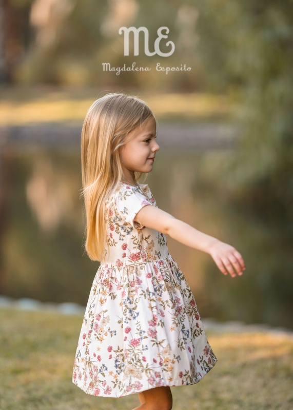 vestido de gabardina estamp julita