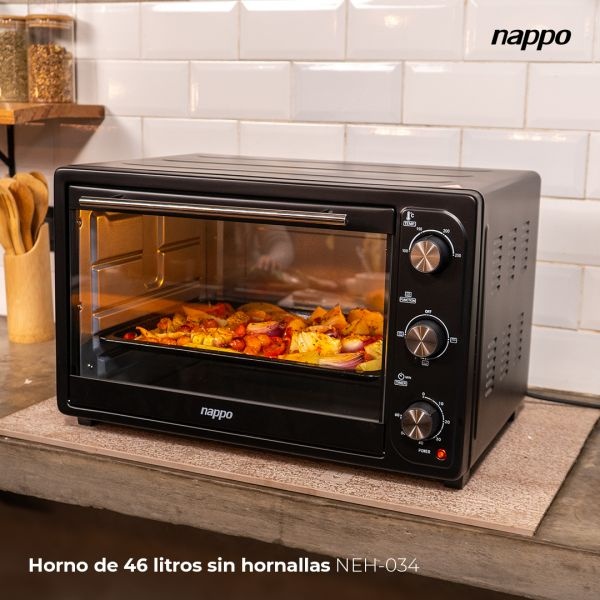 HORNO ELECTRICO SIN HORNALLAS NAPPO 46L NEH-034 NAPPO
