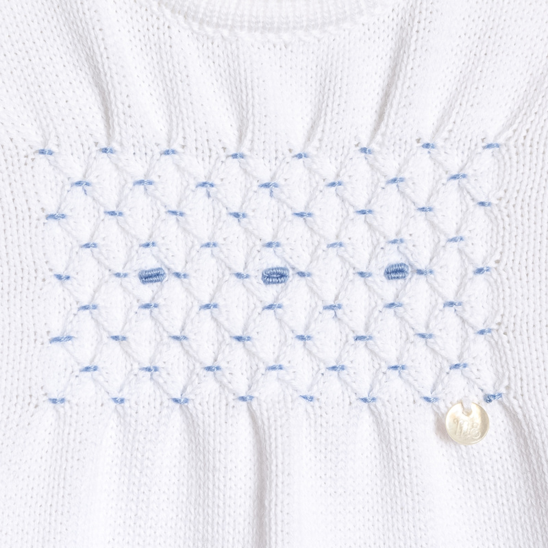 enterito de alg tejido smockee lucile bl/cel