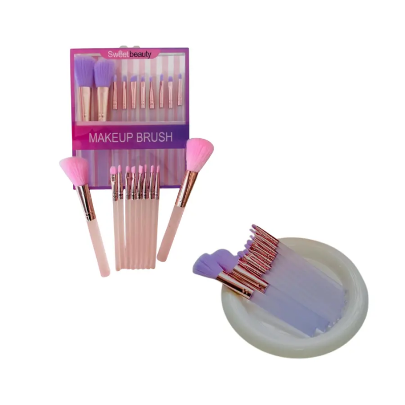 SET DE BROCHAS DE 10PCS – S.BEAUTY