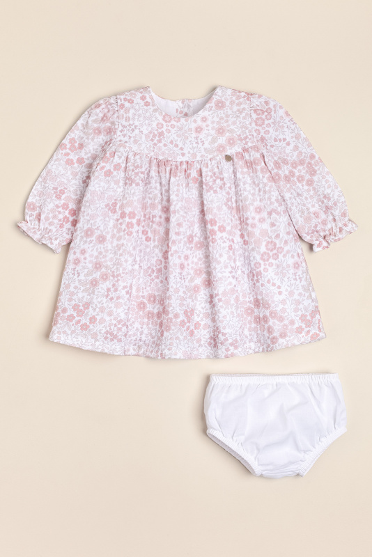 vestido de gasa doble de algodon liberty loletta