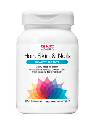 Hair, Skin & Nails Beauty Basic GNC Women's 120 cápsulas