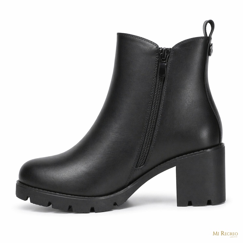 BOTA CORTA DE MUJER NEGRO GENOVA