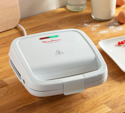 SANDWICHERA WAFFLE TIME MOULINEX BLANCA