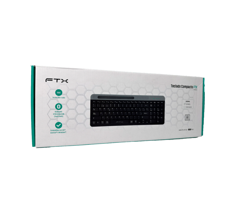 Teclado Inalámbrico FTX Bluetooth FTXB105 - Negro