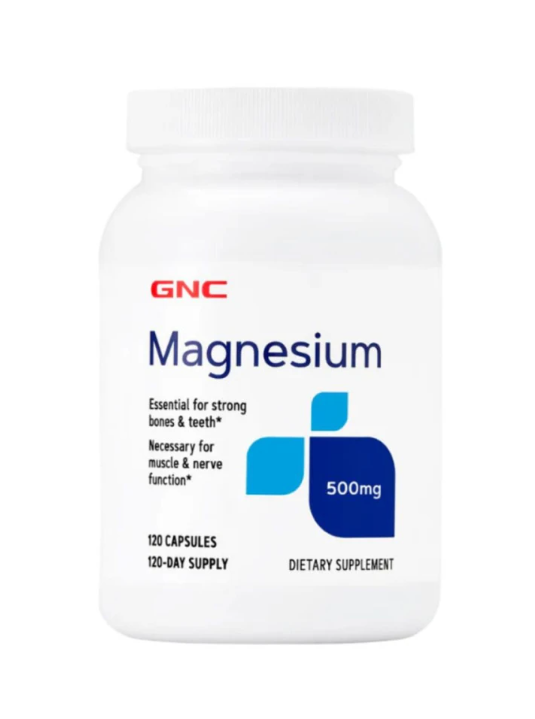 Magnesio GNC 500mg 120 cápsulas