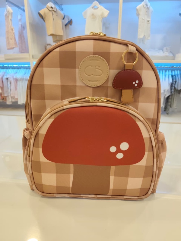 mochila kids cogumelos