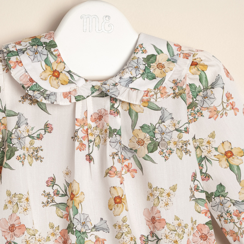 body blusita en poplin de algodon estampado poupee