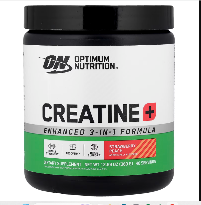 Creatina Optimum Nutrition Strawberry Peach  360gr