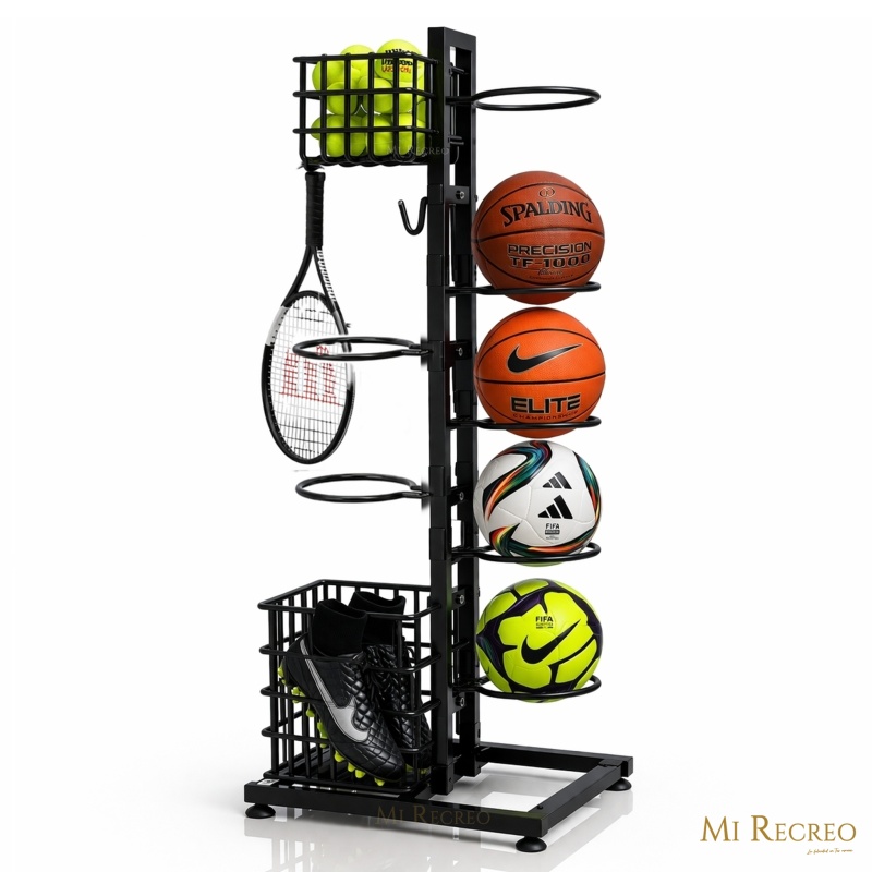SOPORTE ESTANTE PARA PELOTAS ORGANIZADOR DEPORTES