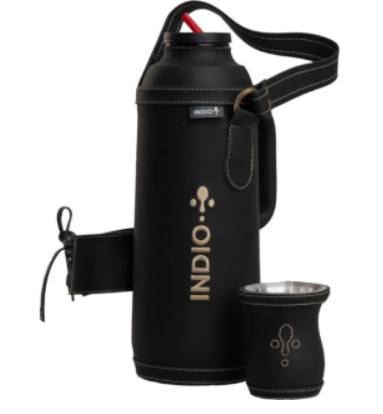Set de mate termolar Indio con ampolo de vidrio 1L