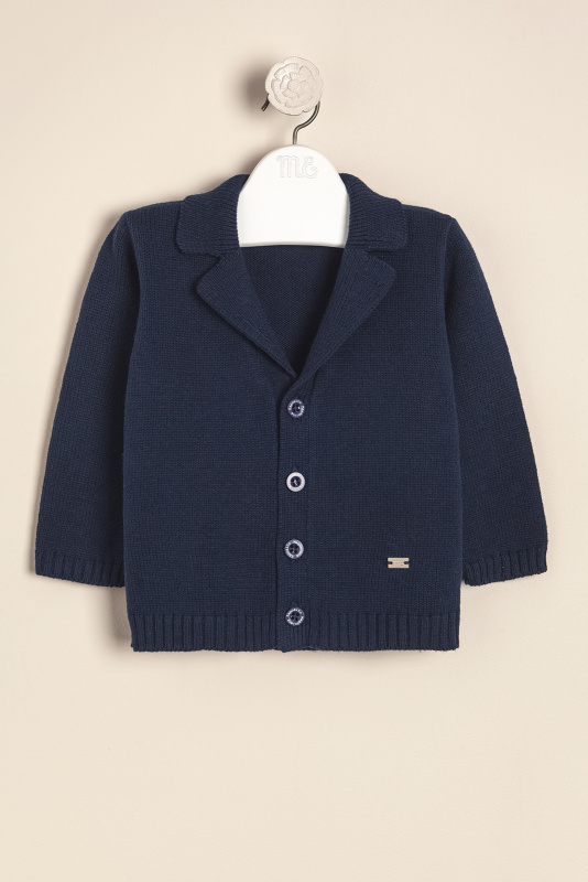 saco con cuello y solapa vittorio azul