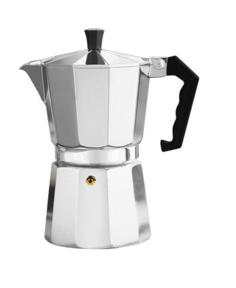 CAFETERA ITALIANA ALUMINIO NAPPO PLATA VARENNA 450ML
