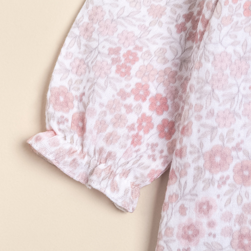 vestido de gasa doble de algodon liberty loletta