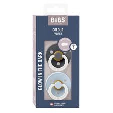 chupete bibs round 2 pack size 1 iron glow bb blue glow