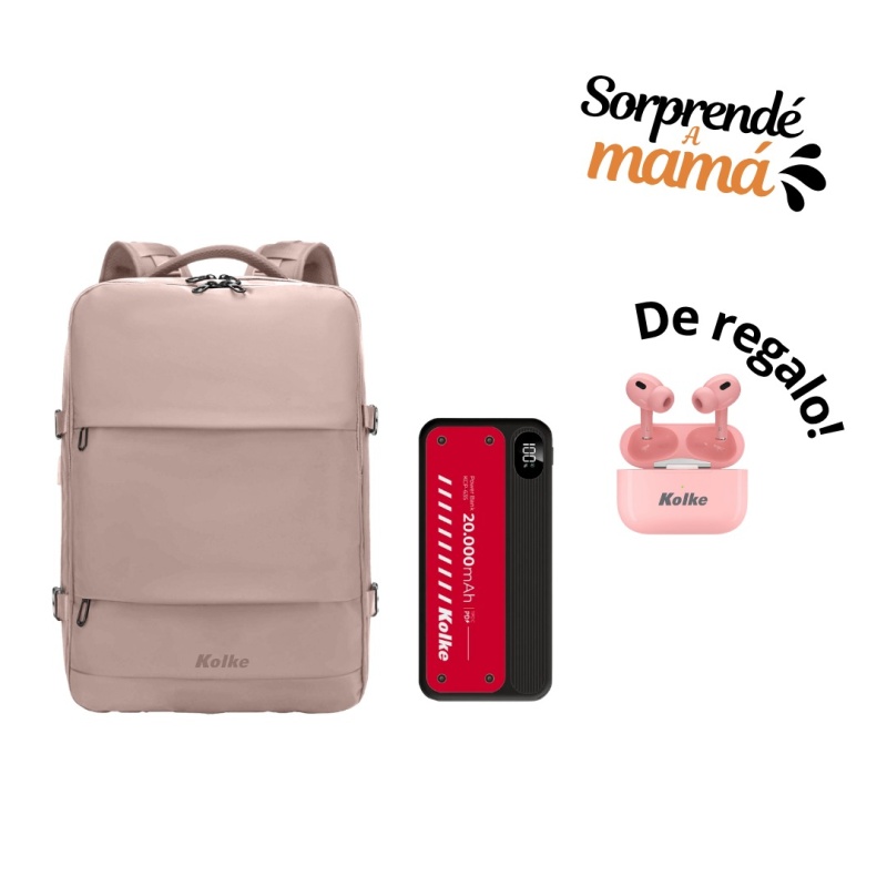Mochila Antirono Kolke KVM-654 + Cargadot Portatil KCP-635